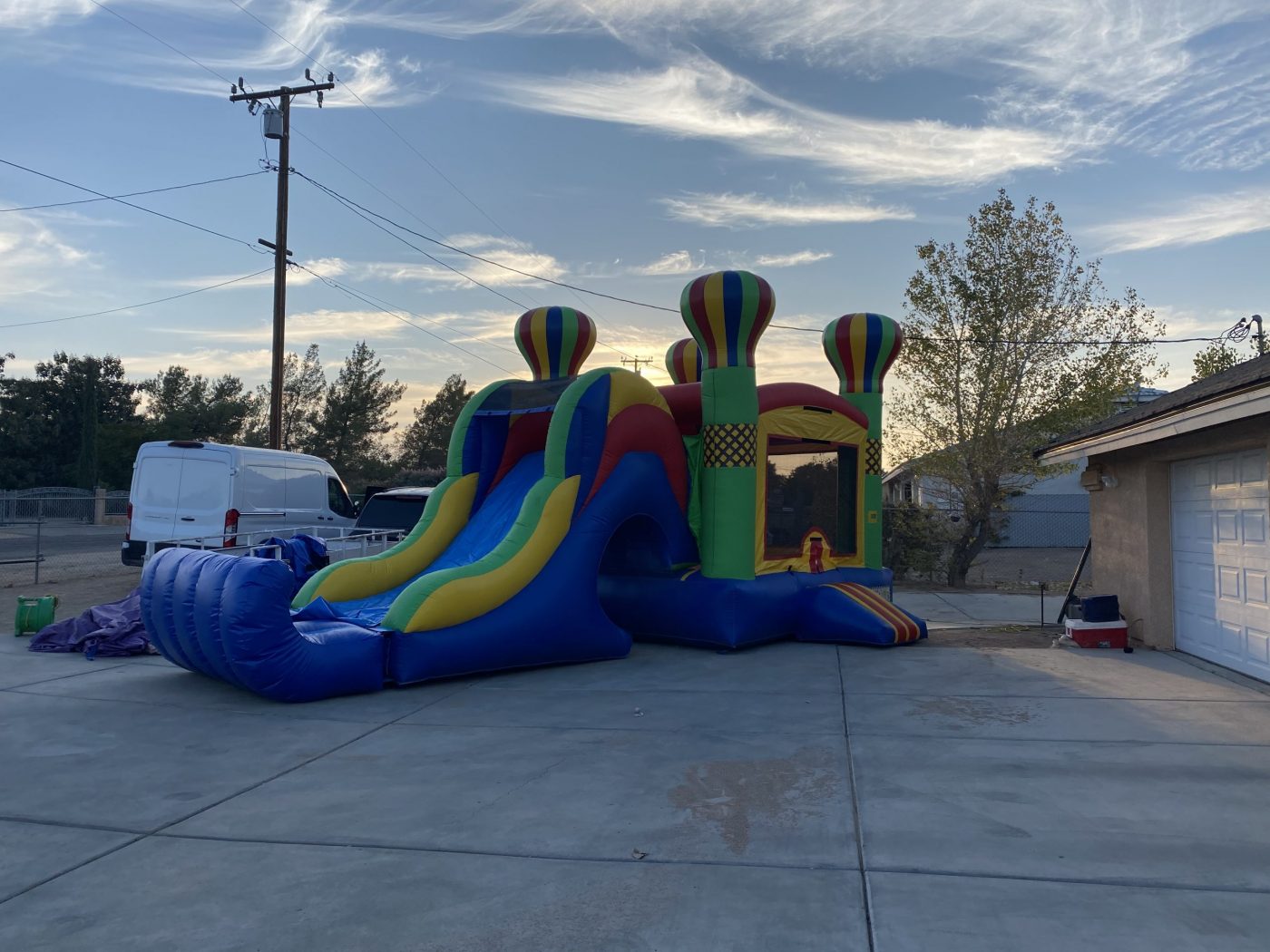 Balloon Bounce House Combo with Large Slide