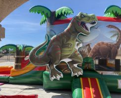 Dinosaur Bounce House Combo Waterslide